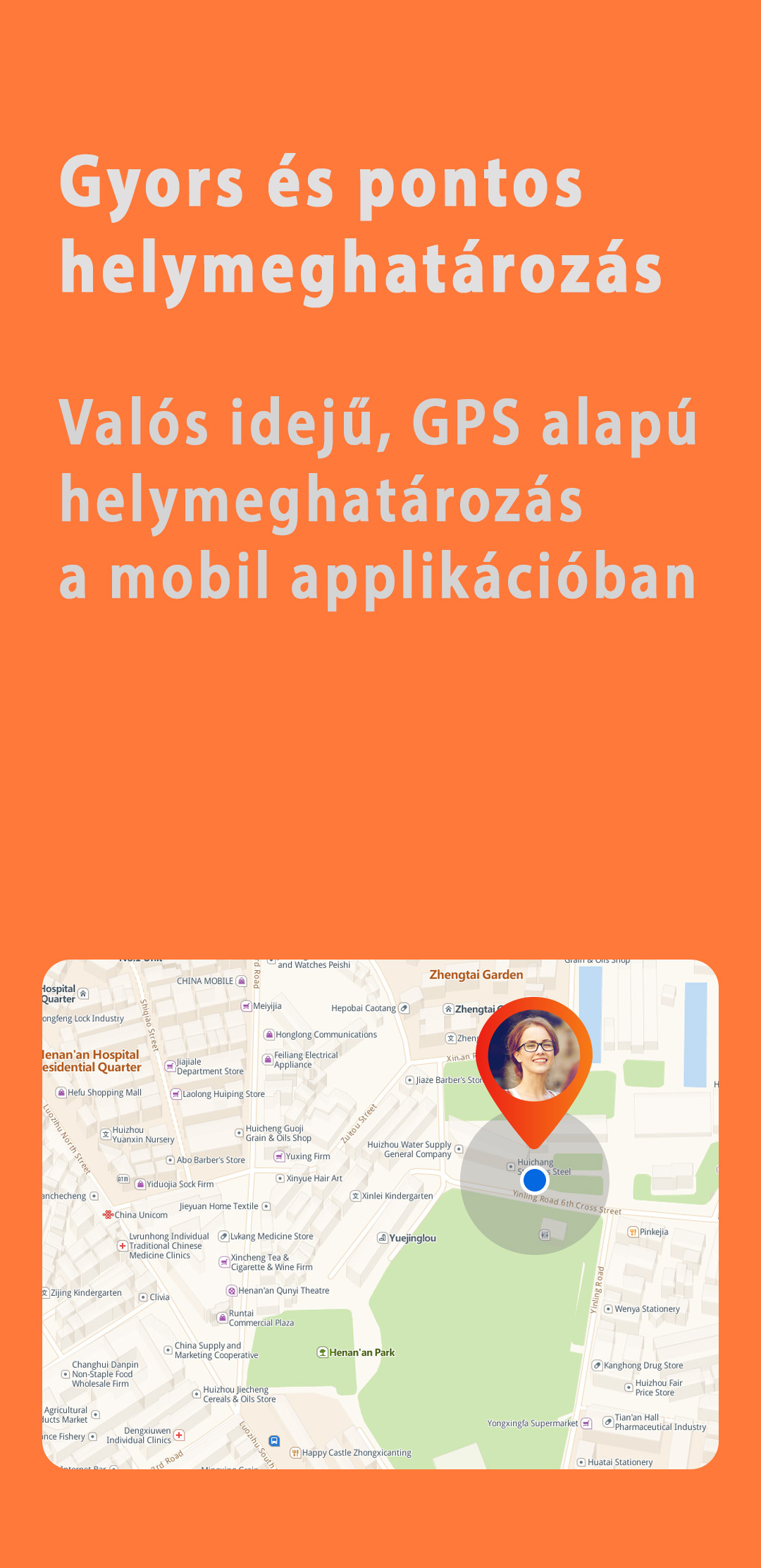 GPS helymeghatározás a SeTracker appban